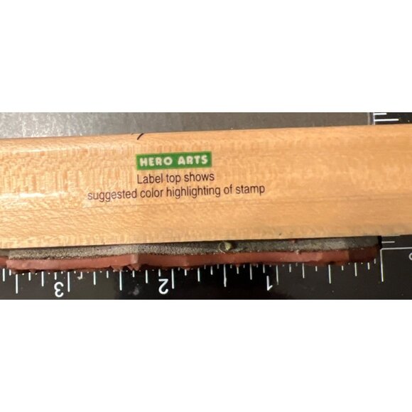 Hero Arts Easter Egg Garden Wood Mounted Rubber Stamp F363 Floral Spring - Picture 4 of 4